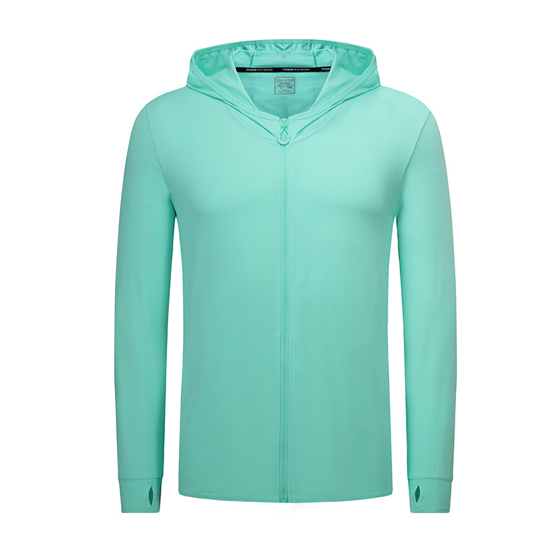 速干户外连帽拉链防晒外套(图1)