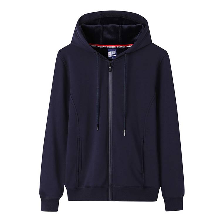 超柔水晶银狐绒拉链卫衣