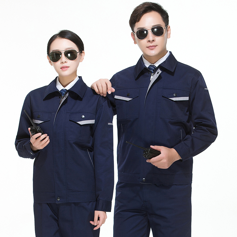 兜盖长袖工装套装