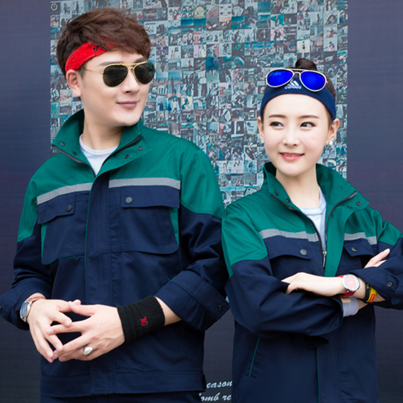 立体兜长袖工装套装