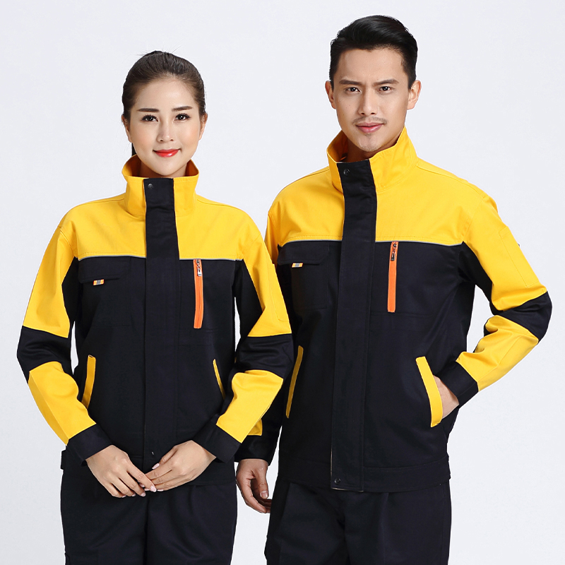 厚纱卡糖果色工装长袖套装(图3)