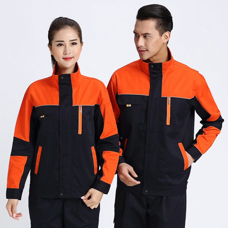 厚纱卡糖果色工装长袖套装(图1)