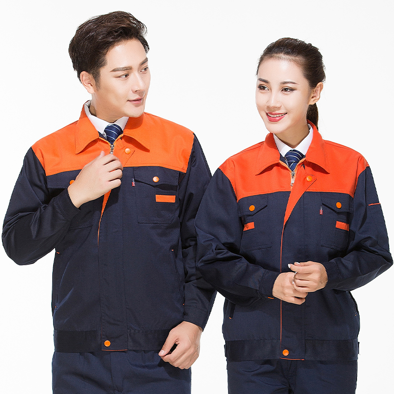 厚纱卡长袖工装套装