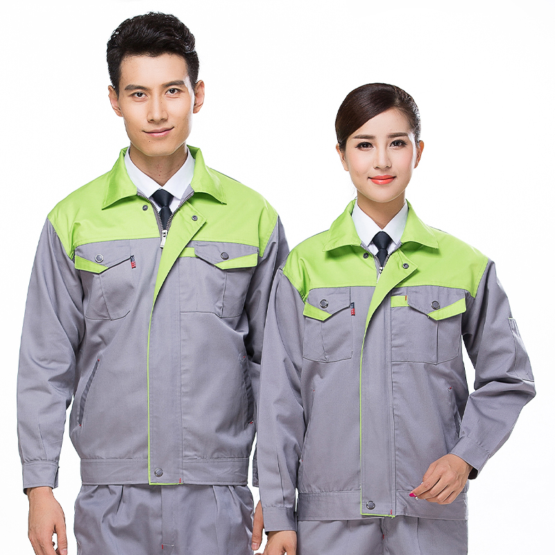 拼色长袖工装套装(图3)