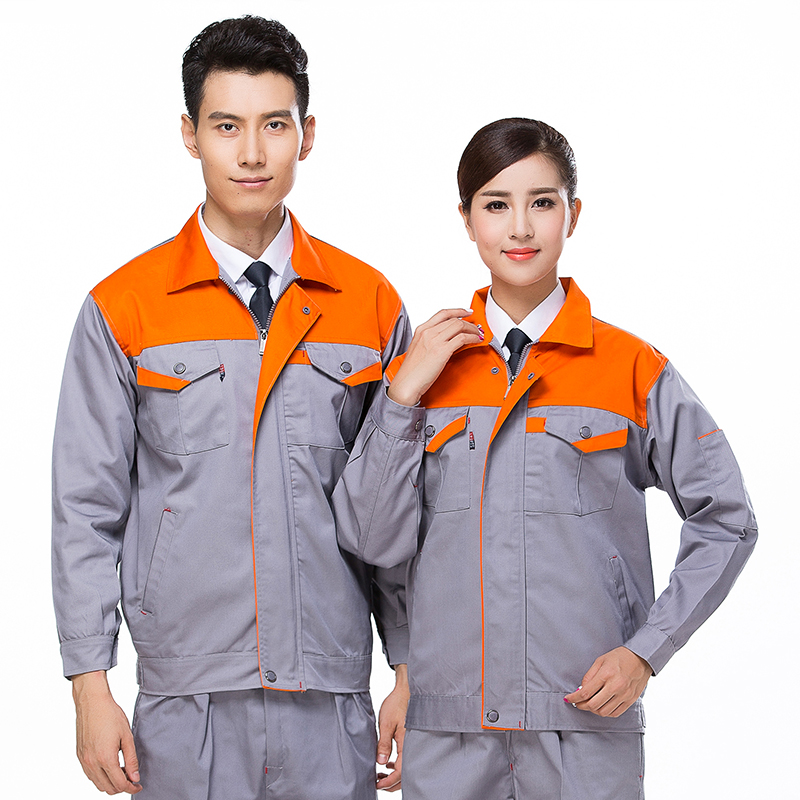 拼色长袖工装套装(图2)