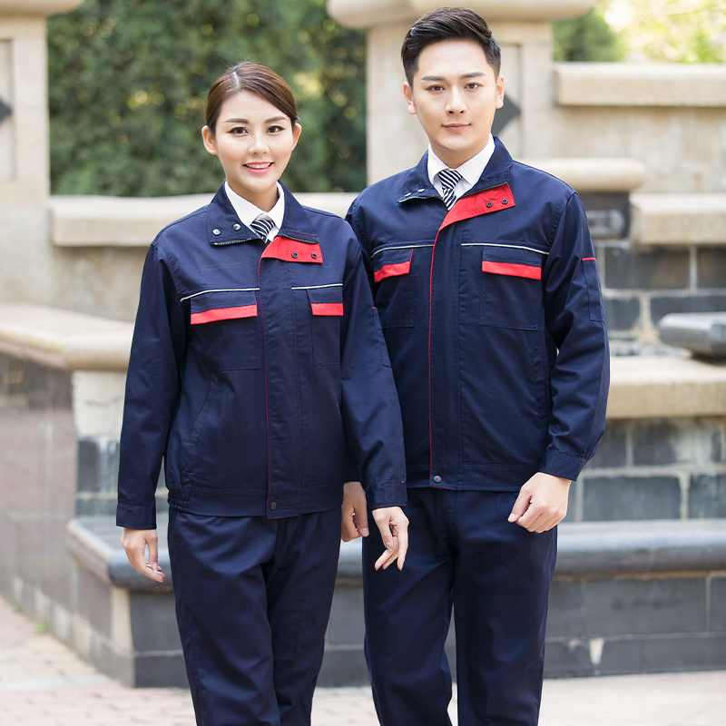 立领拼色工装套装(图4)