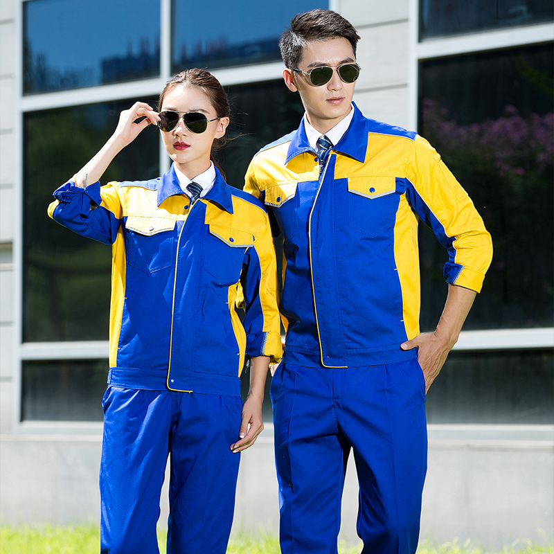 拼色长袖工装套装(图3)