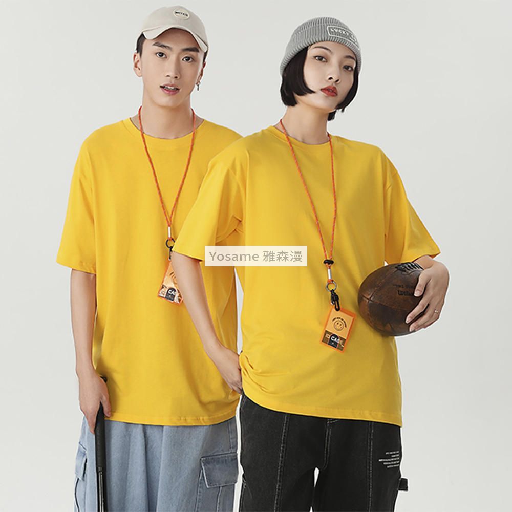 落肩圆领T恤(图5)