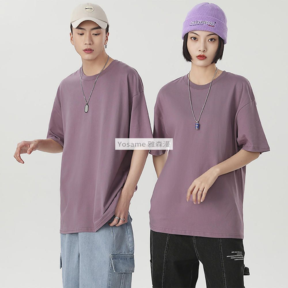 落肩圆领T恤(图7)