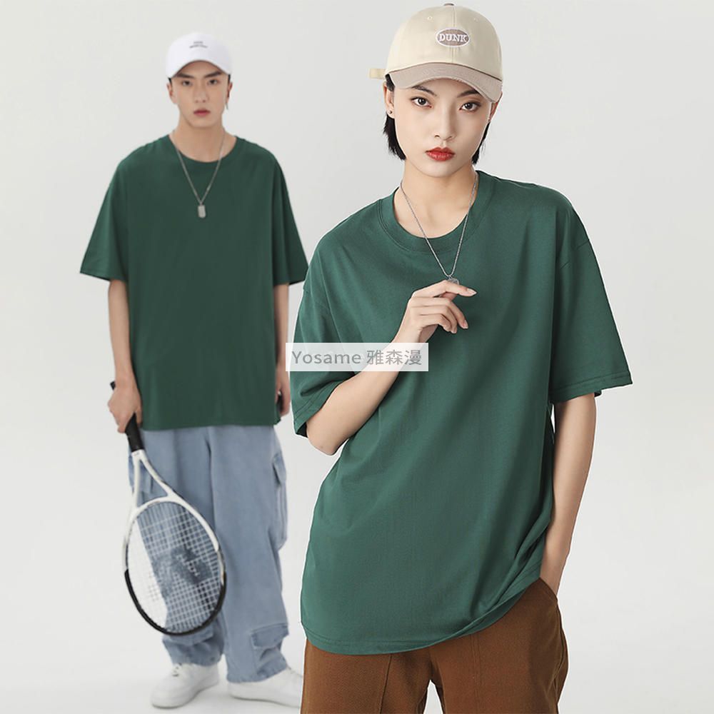 落肩圆领T恤(图11)