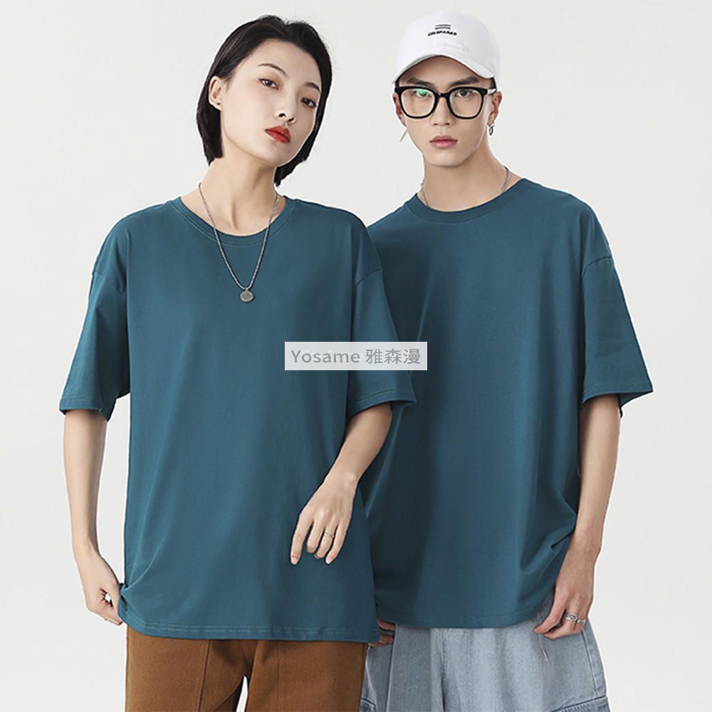 落肩圆领T恤(图13)