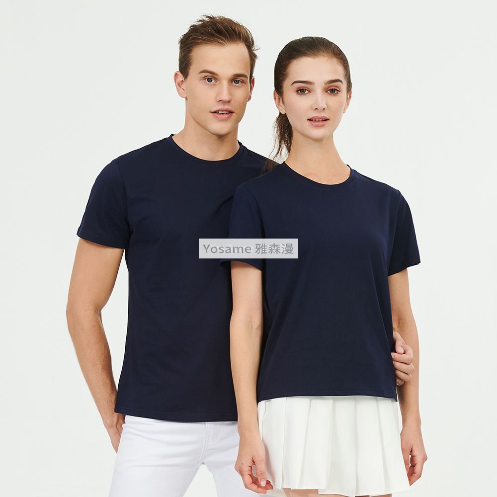 杜邦氨纶双股丝光棉T恤衫