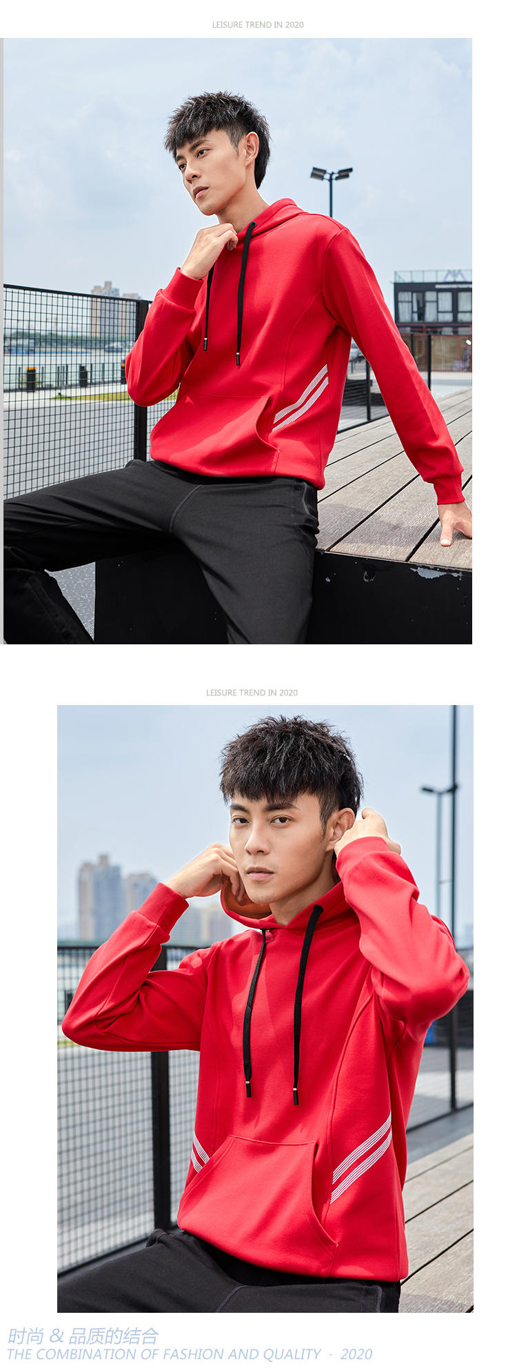 加绒套头男式卫衣(图9)