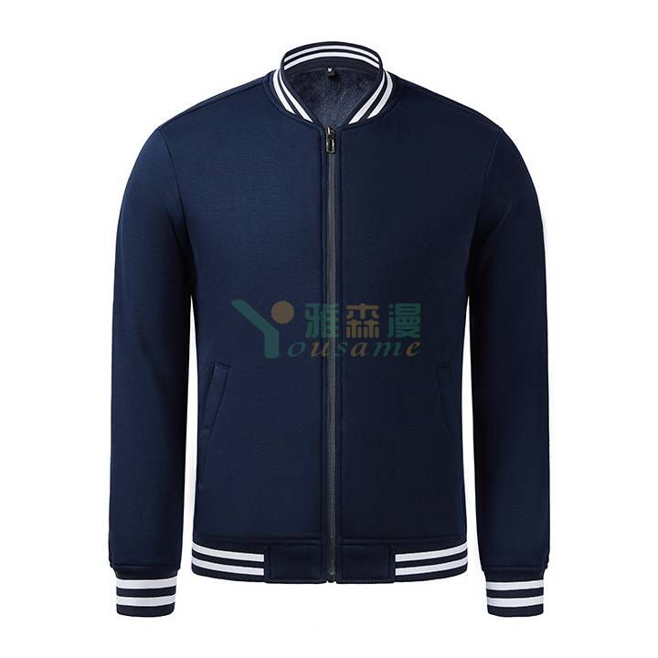 超柔韩国绒棒球服