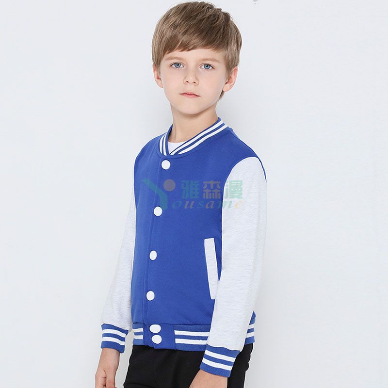 儿童款水貂绒棒球服