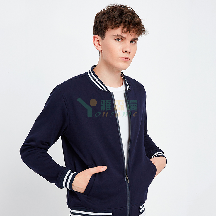 超柔韩国绒棒球服