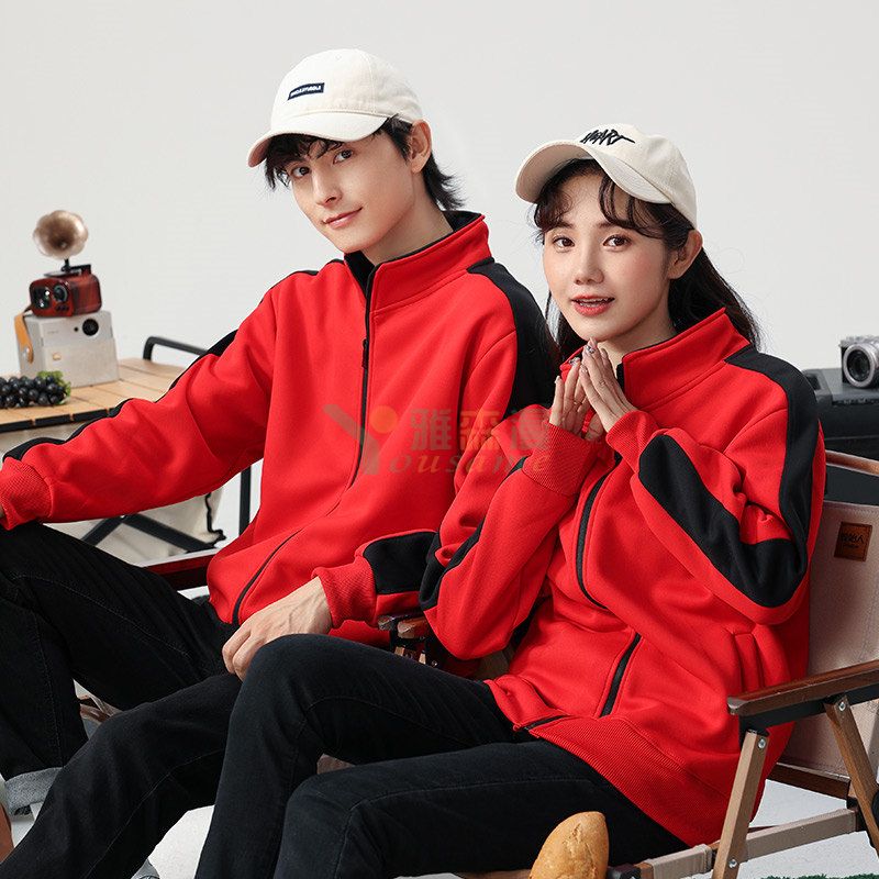 摇粒绒立领卫衣