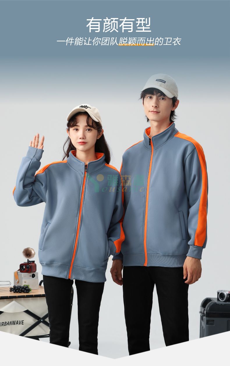 摇粒绒立领卫衣(图2)