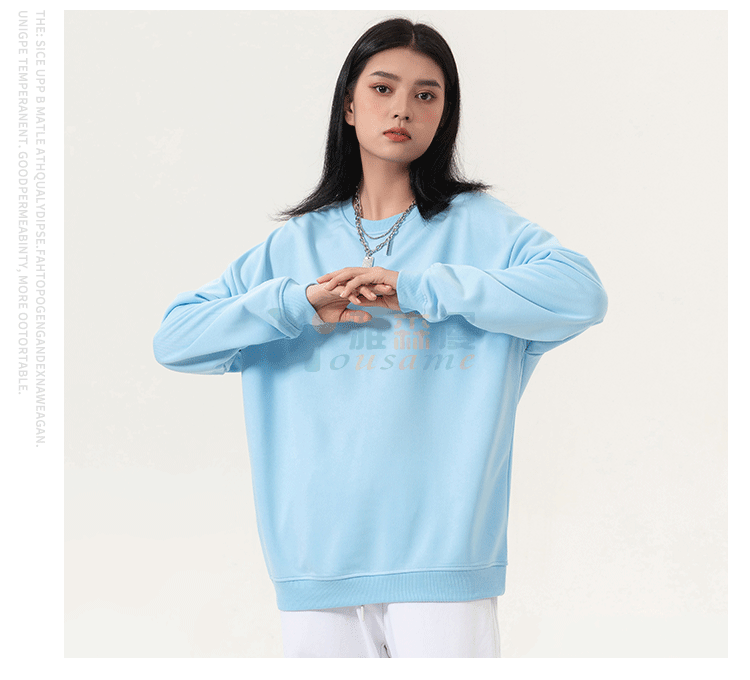 落肩碳素棉卫衣(图10)