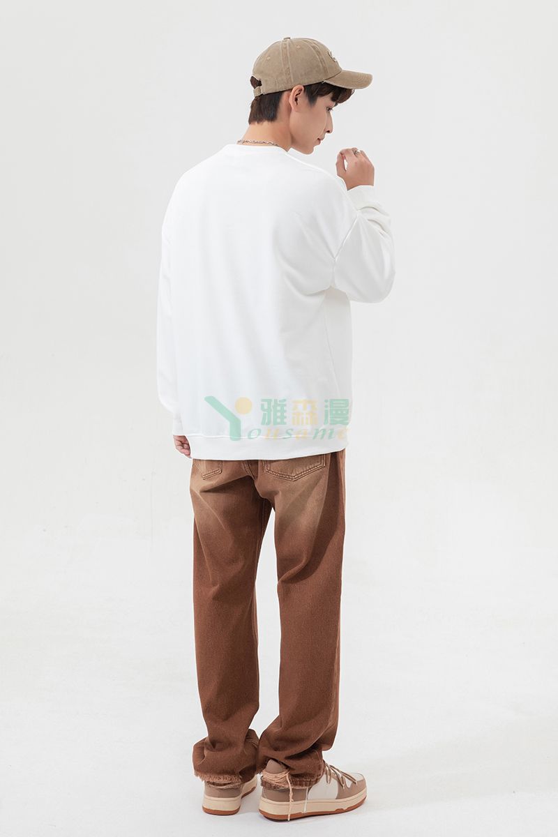 落肩碳素棉卫衣(图11)