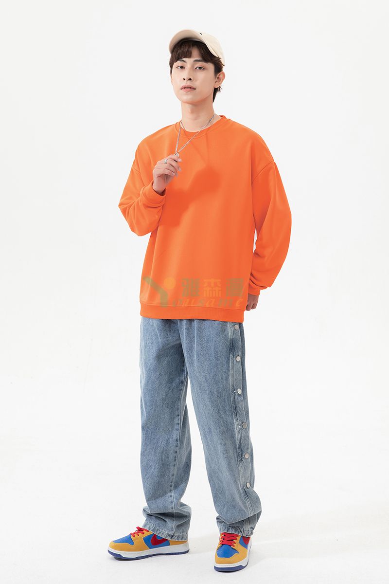 落肩碳素棉卫衣(图12)