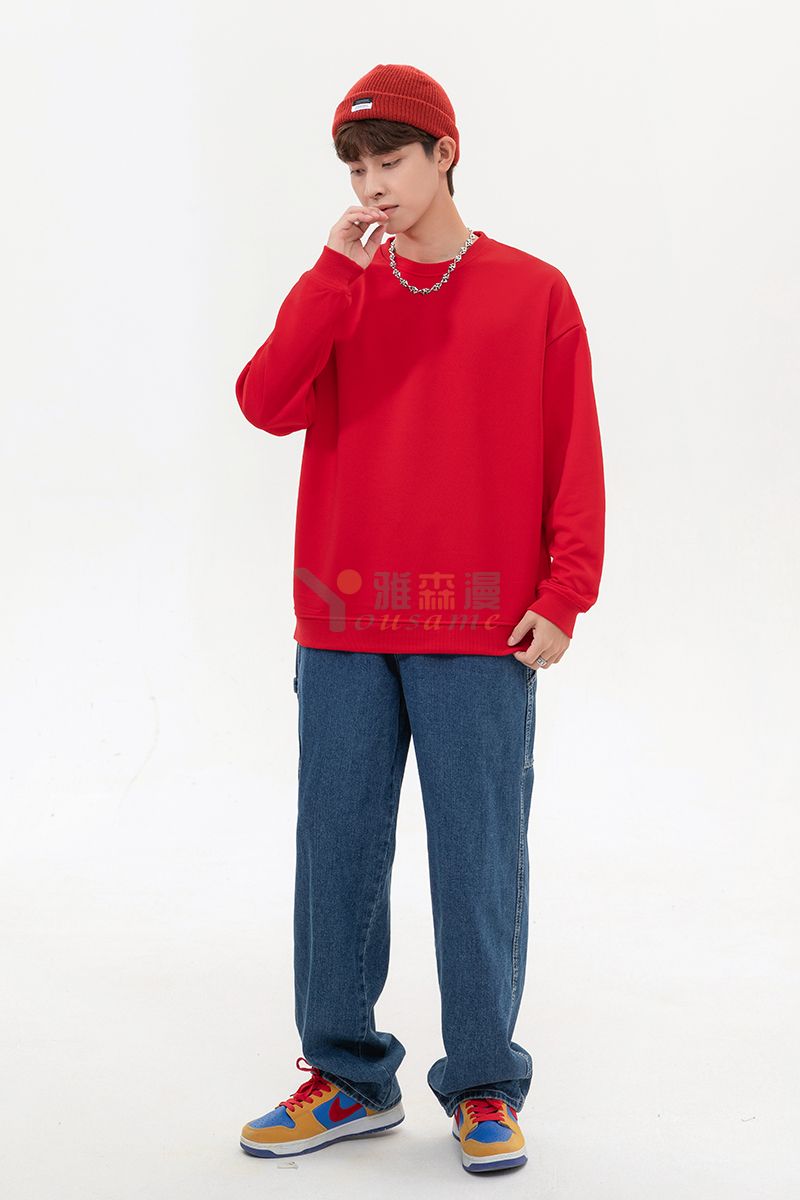 落肩碳素棉卫衣(图14)