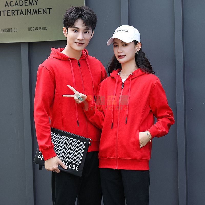 超柔水晶银狐绒拉链卫衣