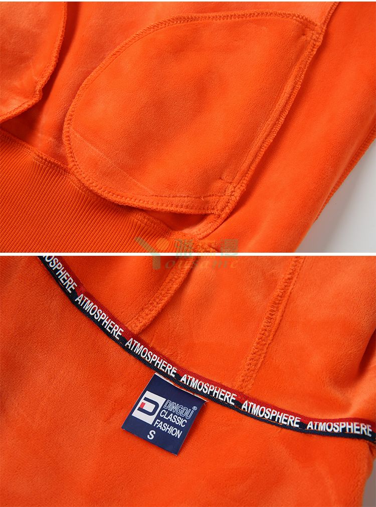 超柔水晶银狐绒拉链卫衣(图6)