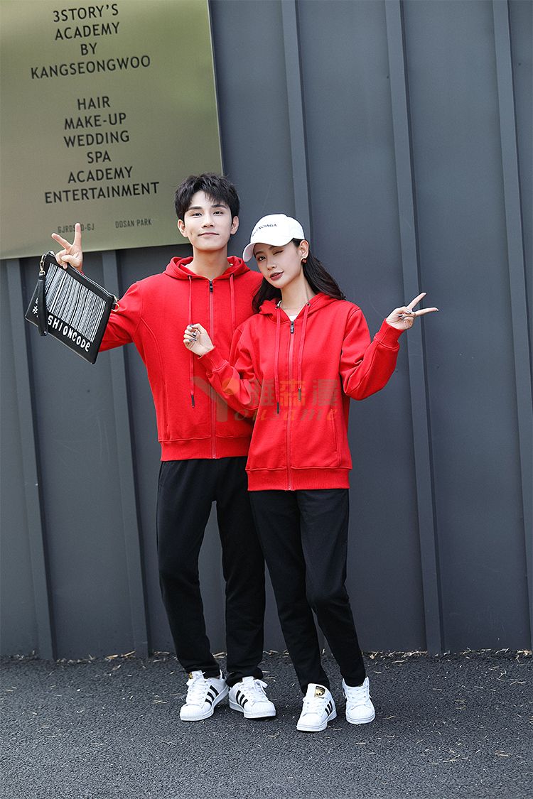 超柔水晶银狐绒拉链卫衣(图11)