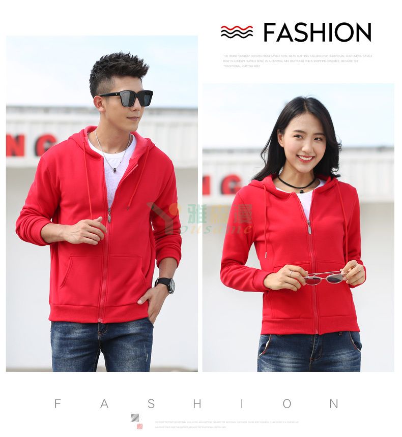 拉链连帽不倒绒卫衣(图7)