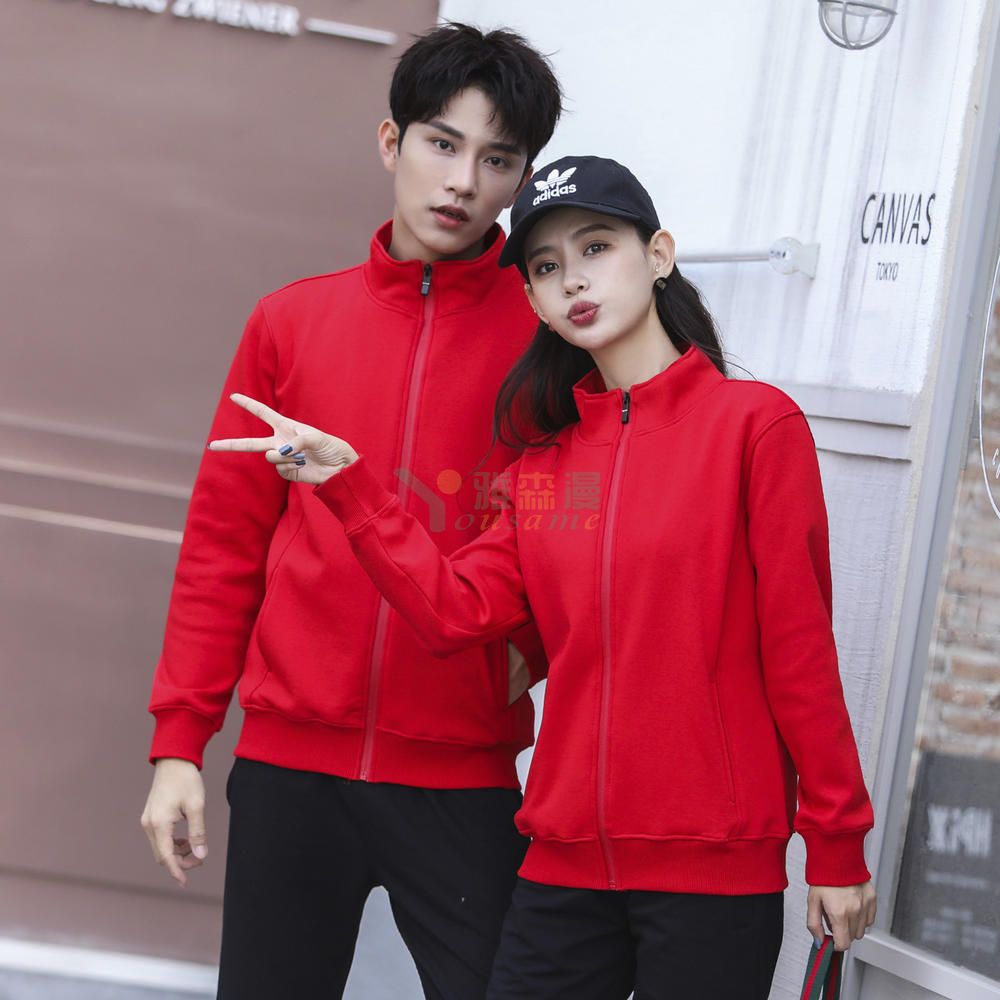 银狐绒卫衣（拉链带帽+立领）(图33)