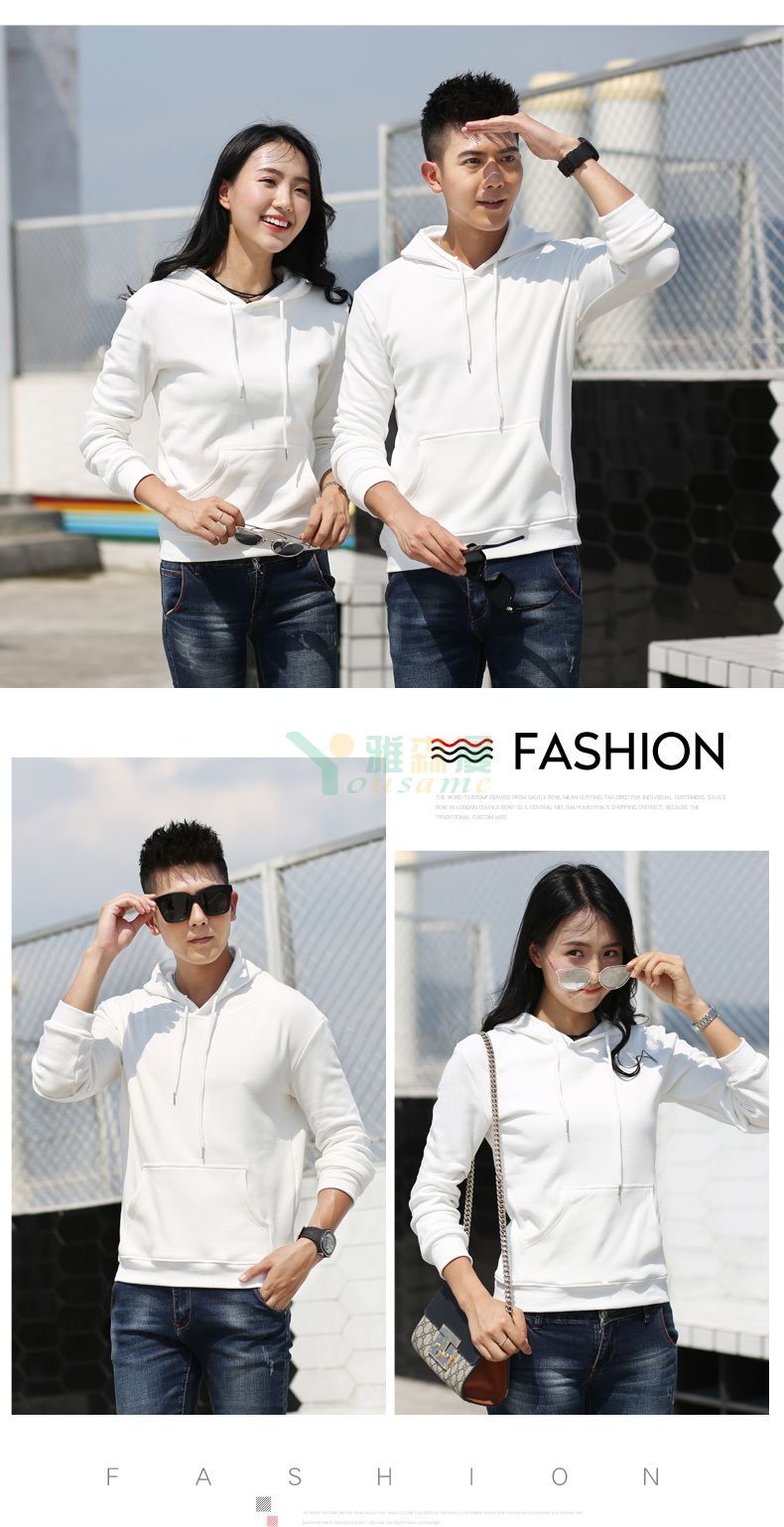 抓绒带帽套头卫衣(图11)