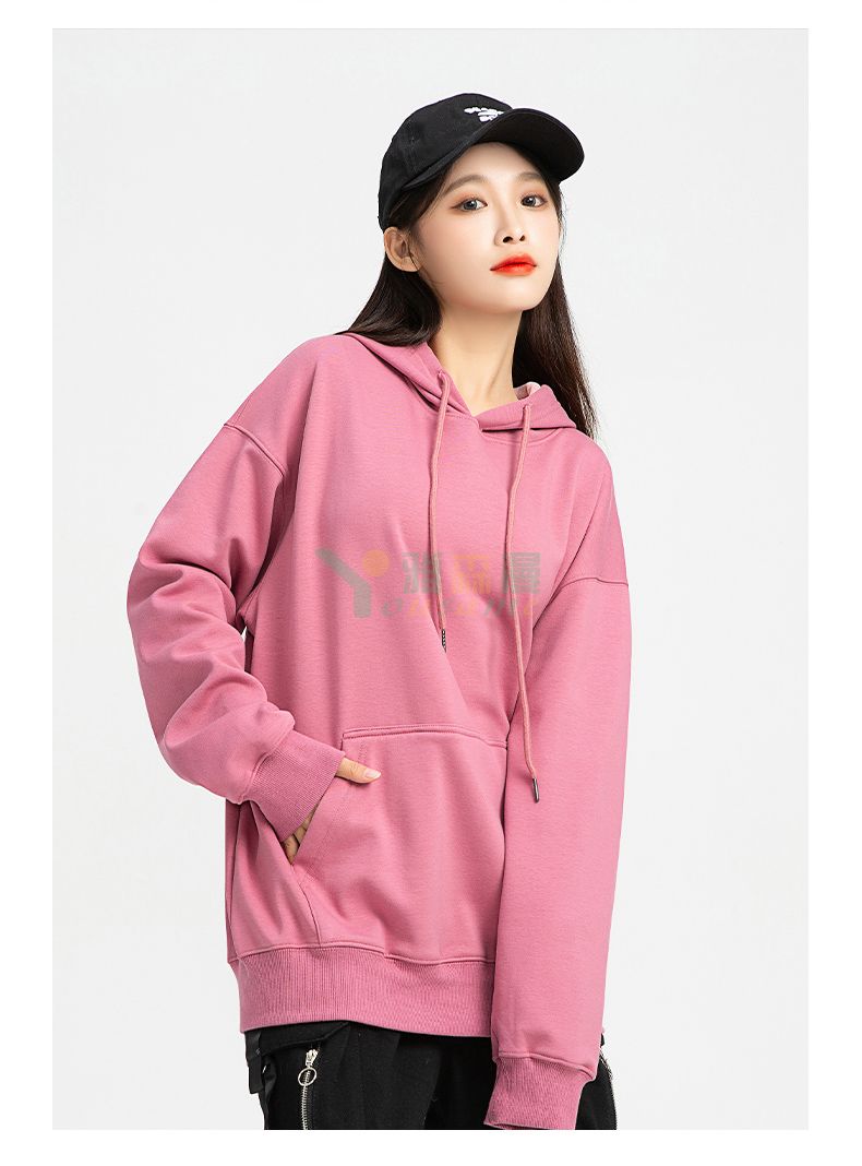 落肩套头带帽卫衣(图11)