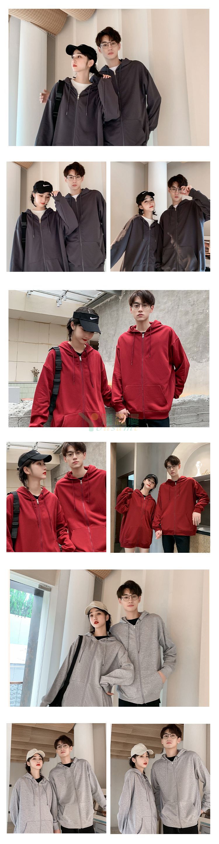 丝光棉带帽套头卫衣(图6)