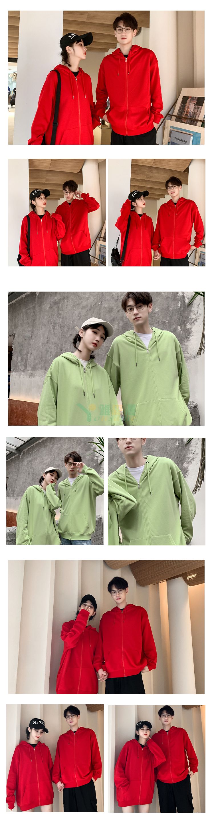 丝光棉带帽套头卫衣(图7)