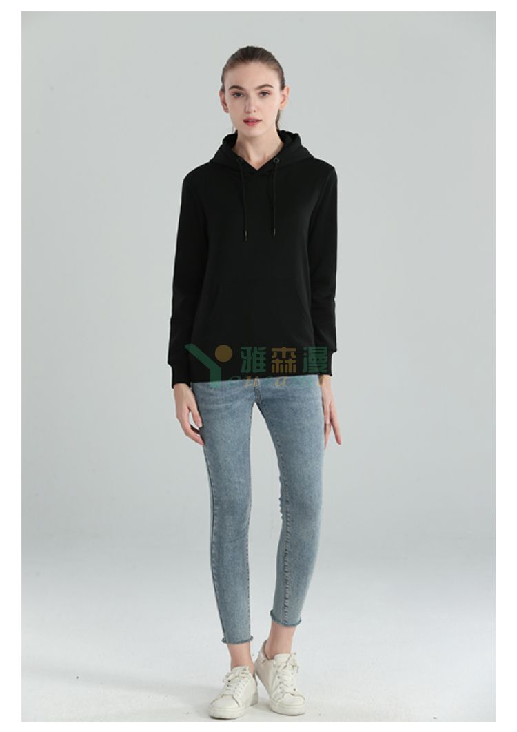 银狐绒带帽套头卫衣(图6)