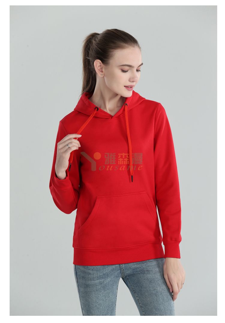 银狐绒带帽套头卫衣(图7)