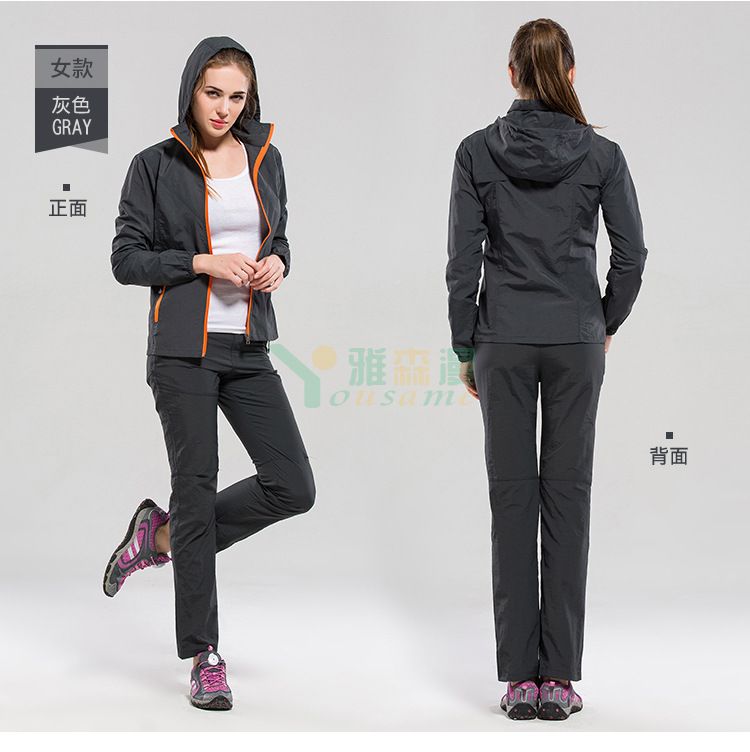 女款户外塔丝隆速干外套裤子(图9)