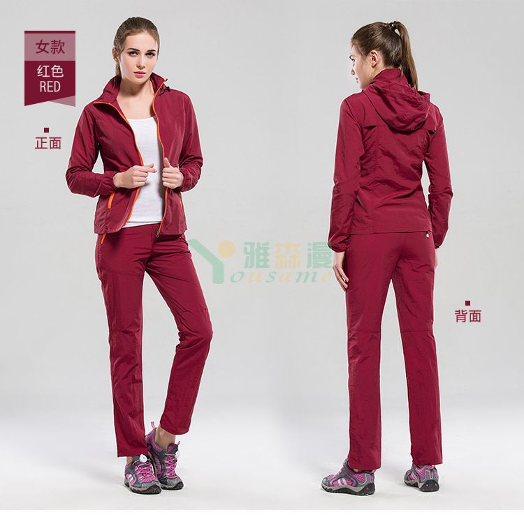 女款户外塔丝隆速干外套裤子(图11)