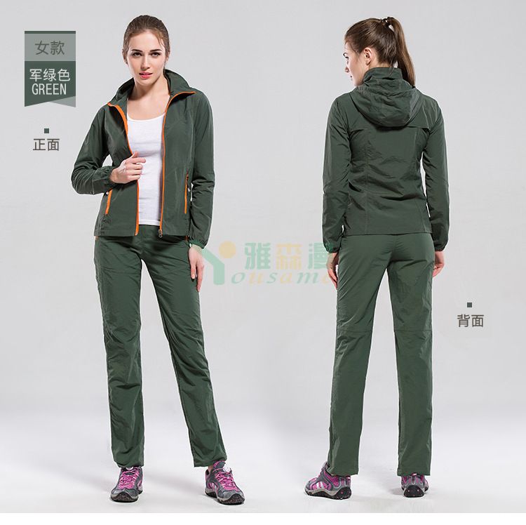 女款户外塔丝隆速干外套裤子(图13)