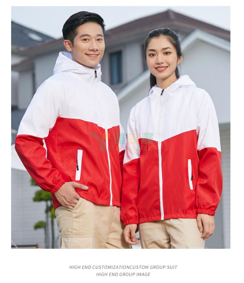 连帽拼色复合风衣(图6)