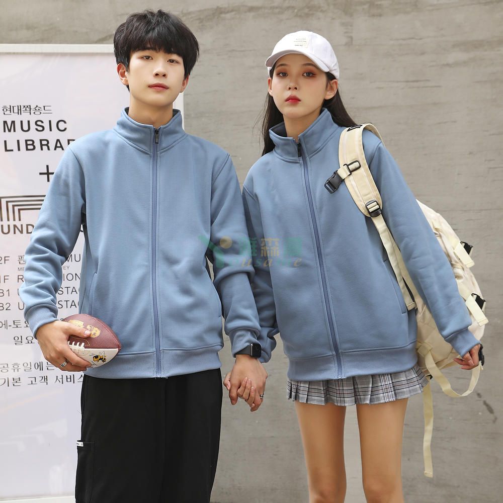 珠地健康棉拉链卫衣(图2)