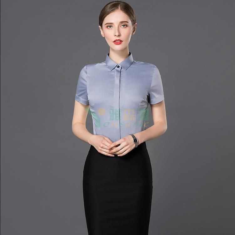 竹纤维职业短袖衬衫（男+女）