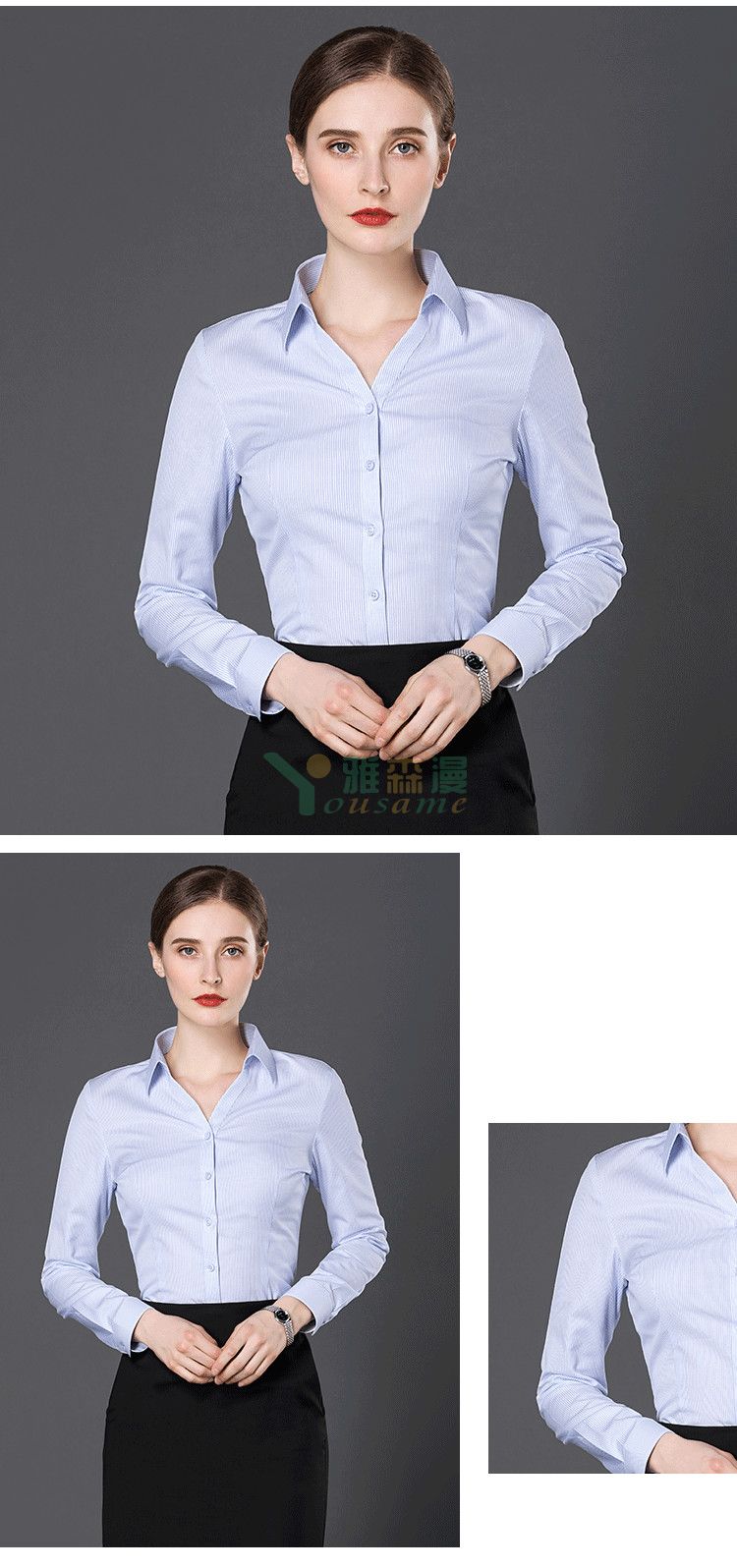 龙骨定型职业衬衫（男+女）(图5)