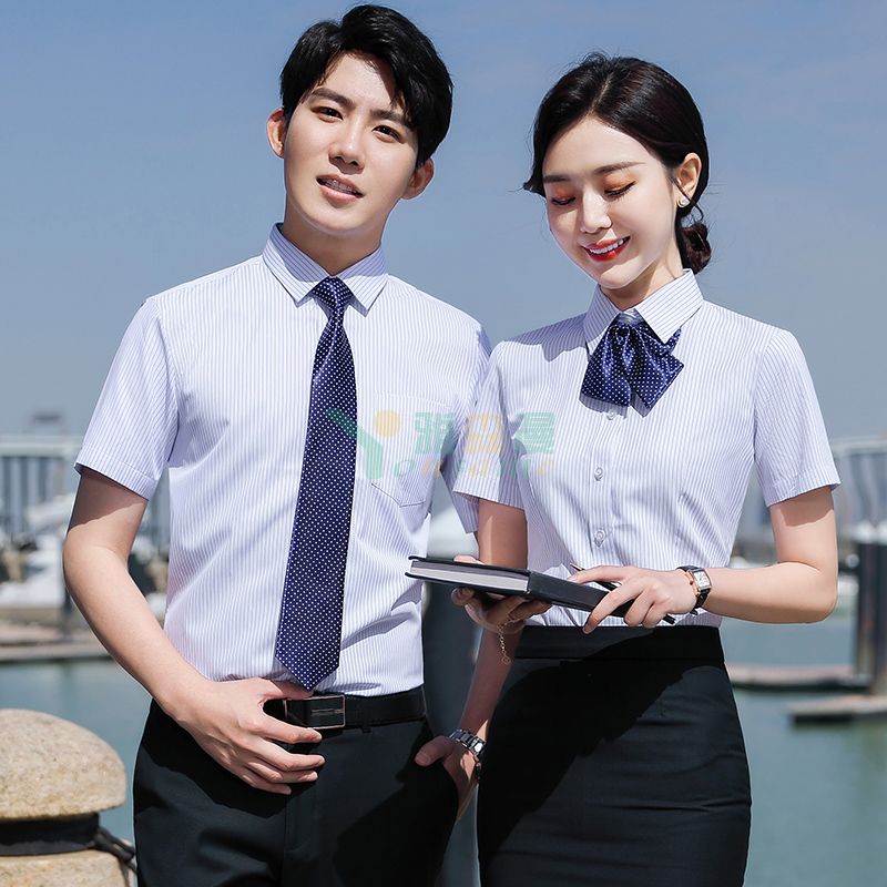 条纹职业衬衫（男+女）