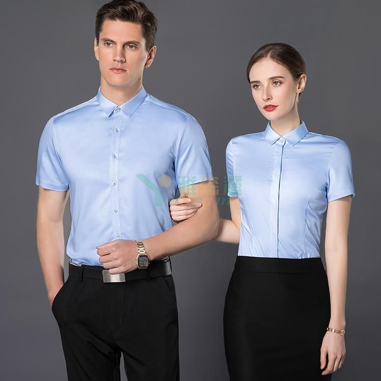 竹纤维职业短袖衬衫（男+女）