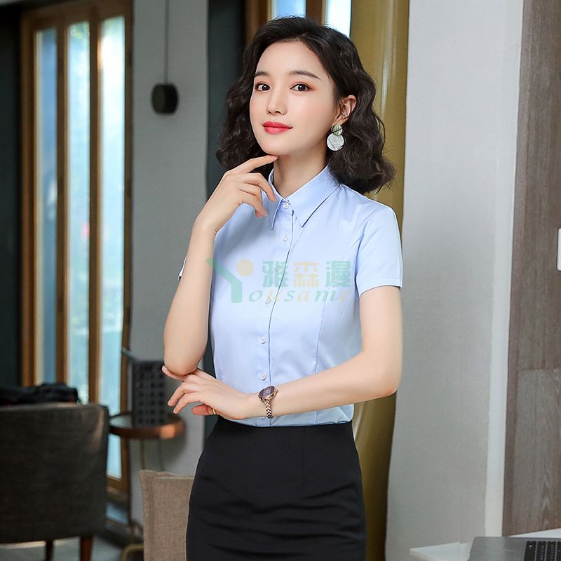 暗扣防走光衬衫（女）