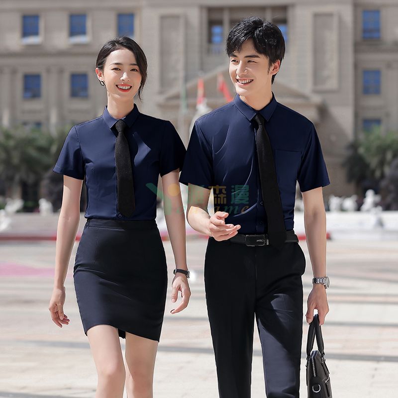 竹纤维抗皱免烫衬衫（男+女）