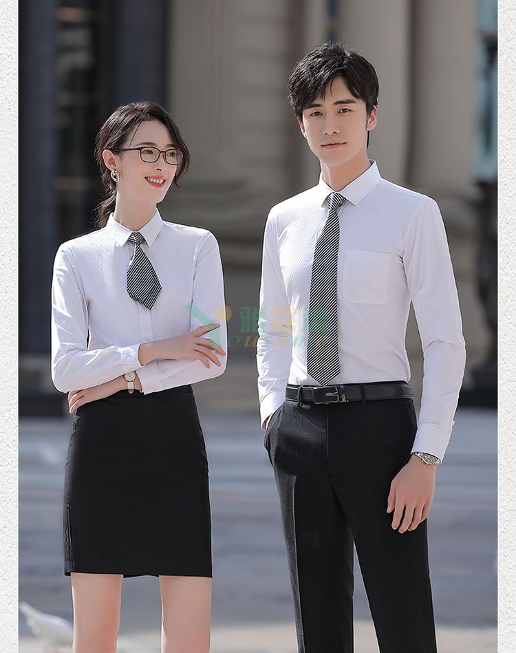 提花斜纹长袖衬衫（男+女）(图15)