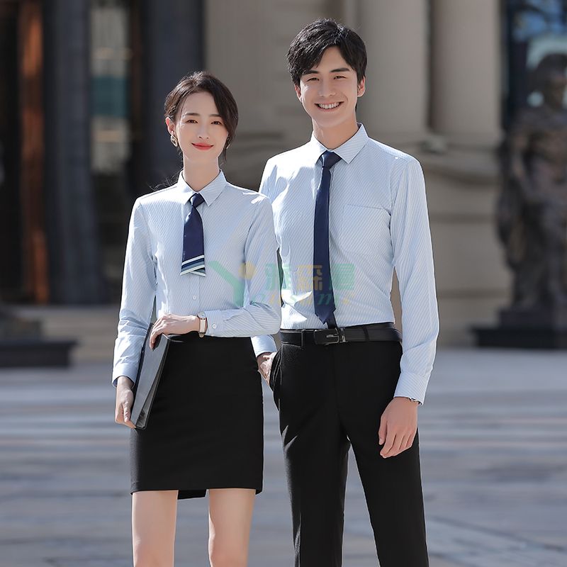 提花斜纹长袖衬衫（男+女）(图21)